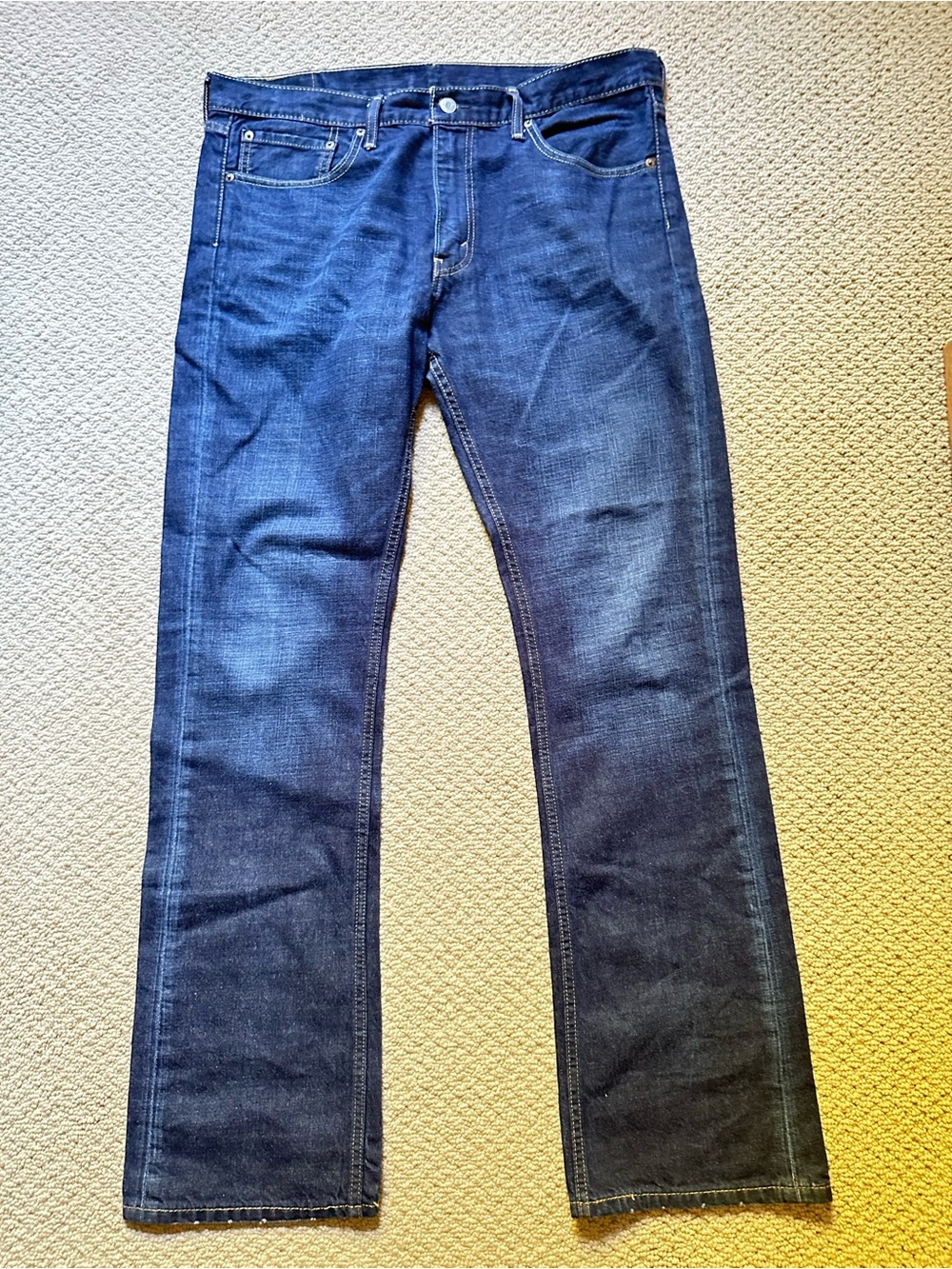 Levi's 527 Slim Bootcut Jeans Men's 36x34 NWOT Dark Wash Indigo Denim 05527